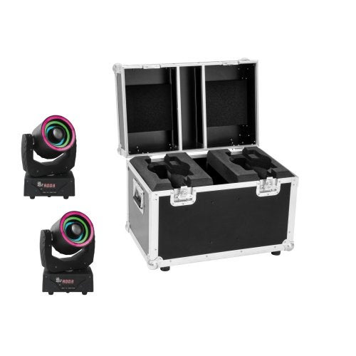 EUROLITE Set LED TMH-41 Hypno Moving Head Spot + Flightcase, Muziek en Instrumenten, Geluidgestuurd, ., Nieuw, Ophalen of Verzenden