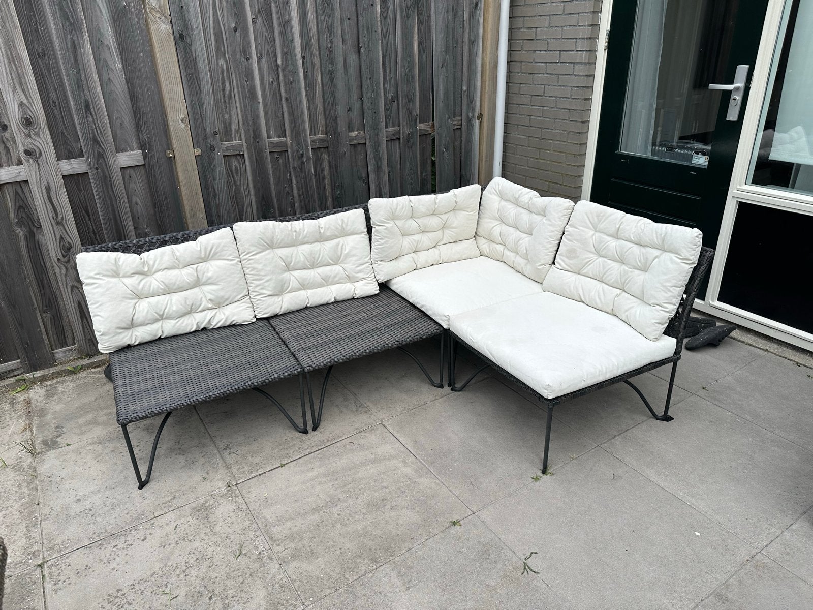 Comfortabele IKEA Loungeset met Kussens, Ophalen, 4 zitplaatsen, Gebruikt, Loungeset