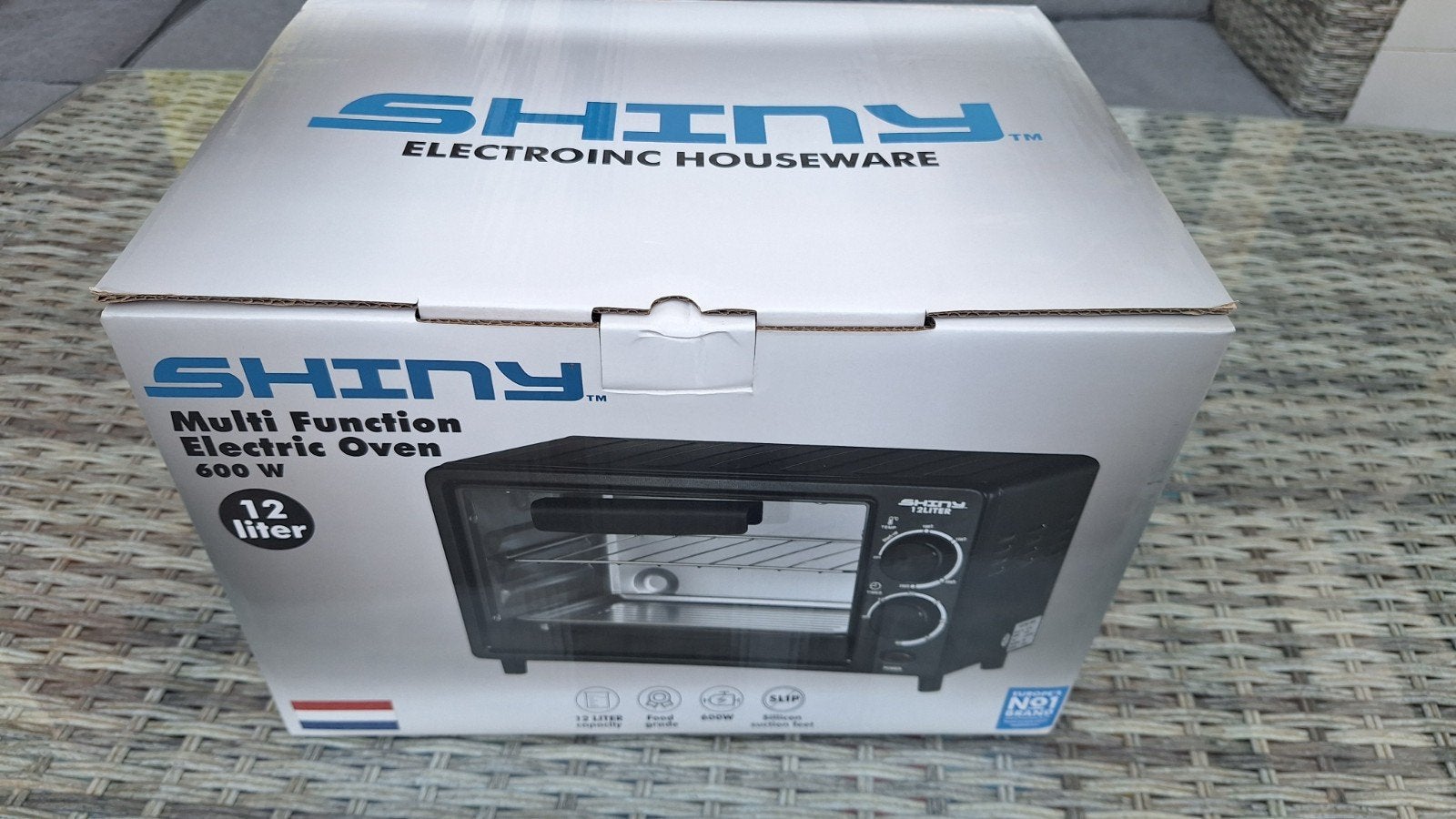 SHINY SH-303 Multifunctionele Elektrische Oven 12L NIEUW!, Minder dan 45 cm, Minder dan 45 cm, Nieuw, Ophalen of Verzenden