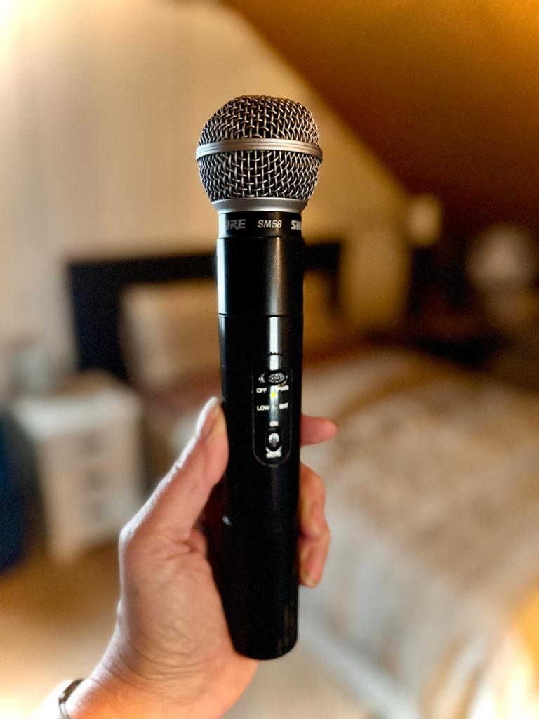 Shure SM58 draadloze microfoon met Shure T4B ontvanger, Muziek en Instrumenten, Microfoons, Gebruikt, Zangmicrofoon, Draadloos