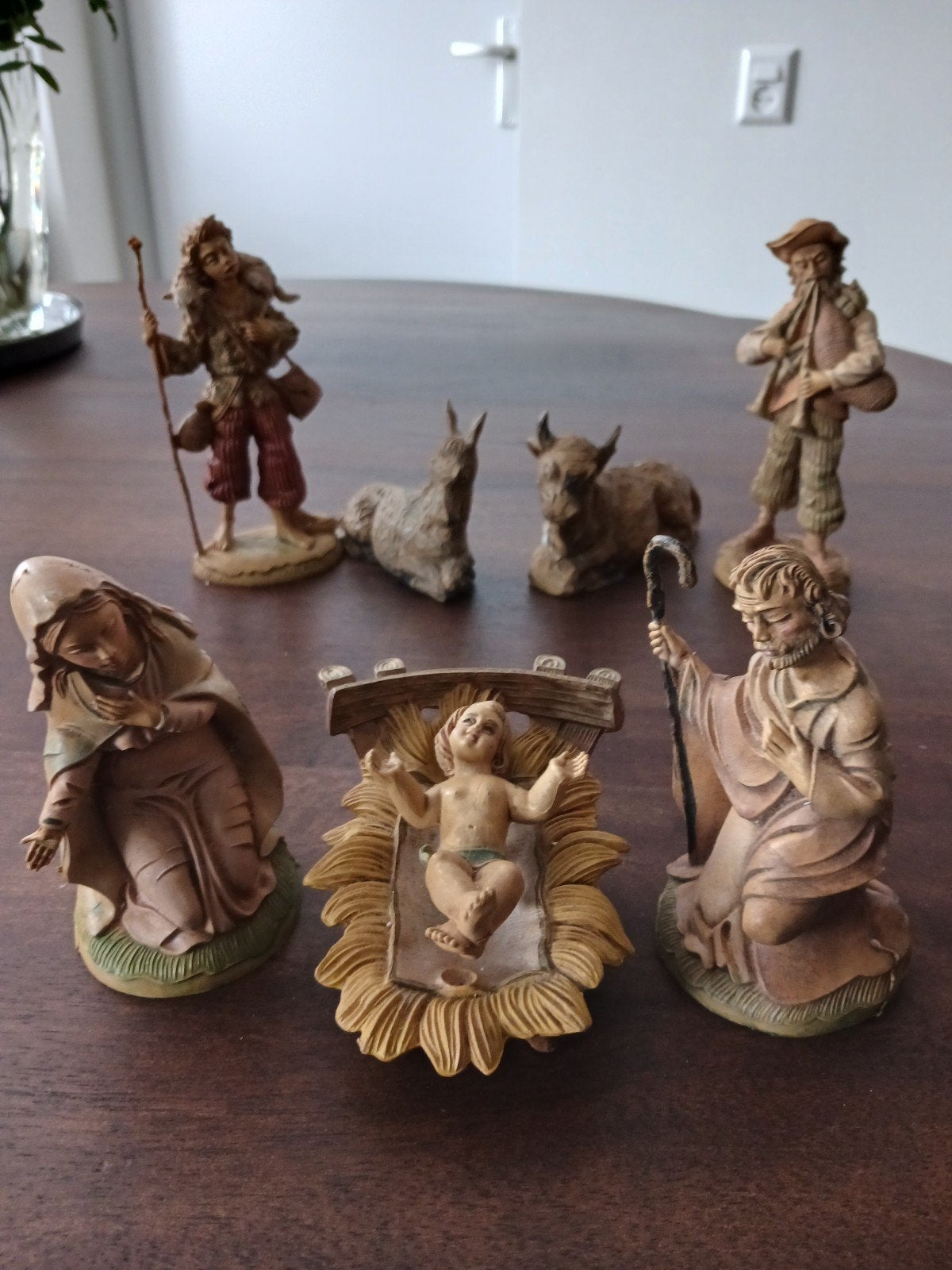Kerststalgroep Beeldjes, Ophalen of Verzenden, Zo goed als nieuw, Beeld(je), Christendom | Katholiek