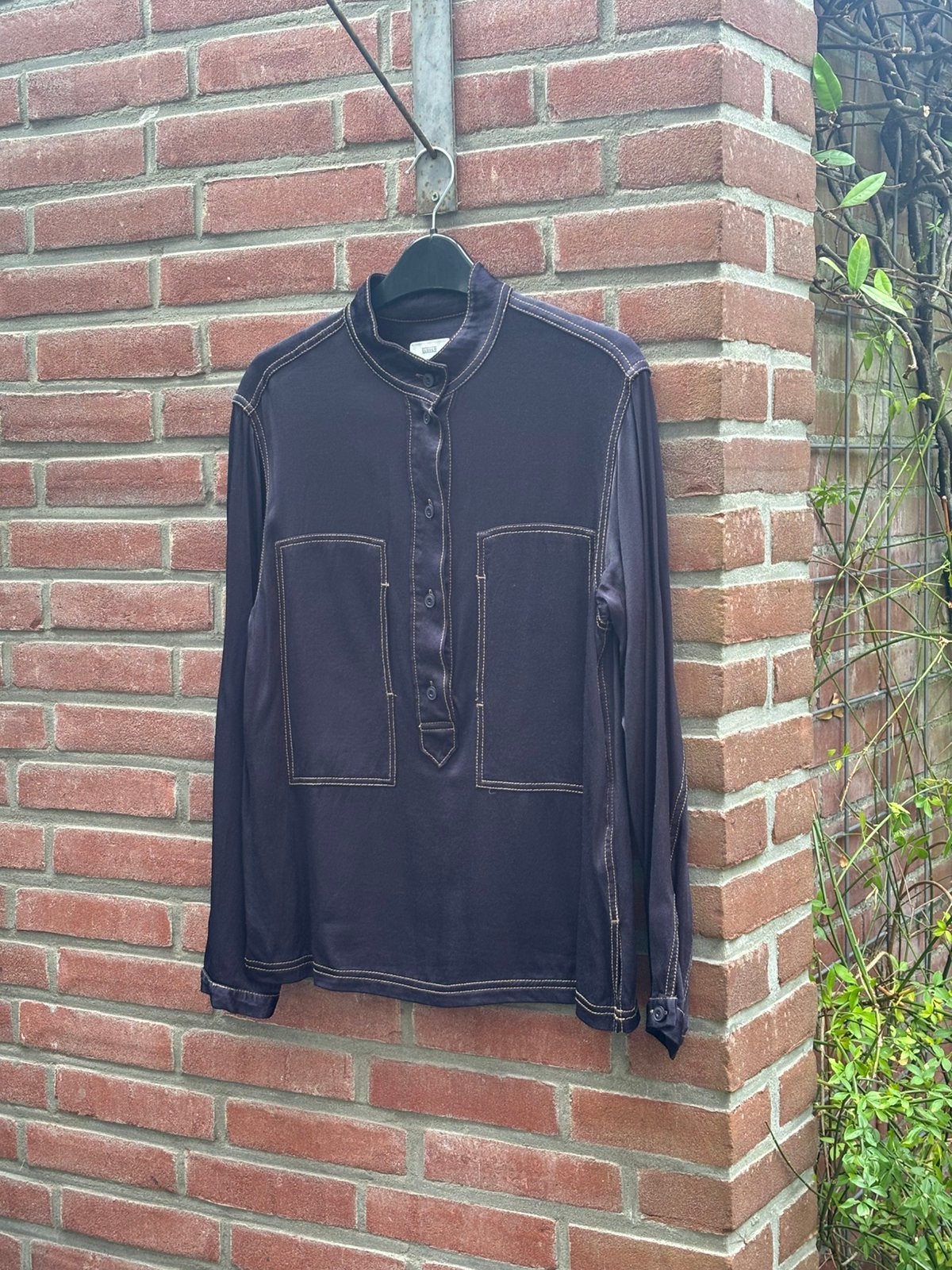 Mooie donkerblauwe blouse van het merk Closed maat 34/36., Ophalen of Verzenden, Zo goed als nieuw, Maat 36 (S), Blauw