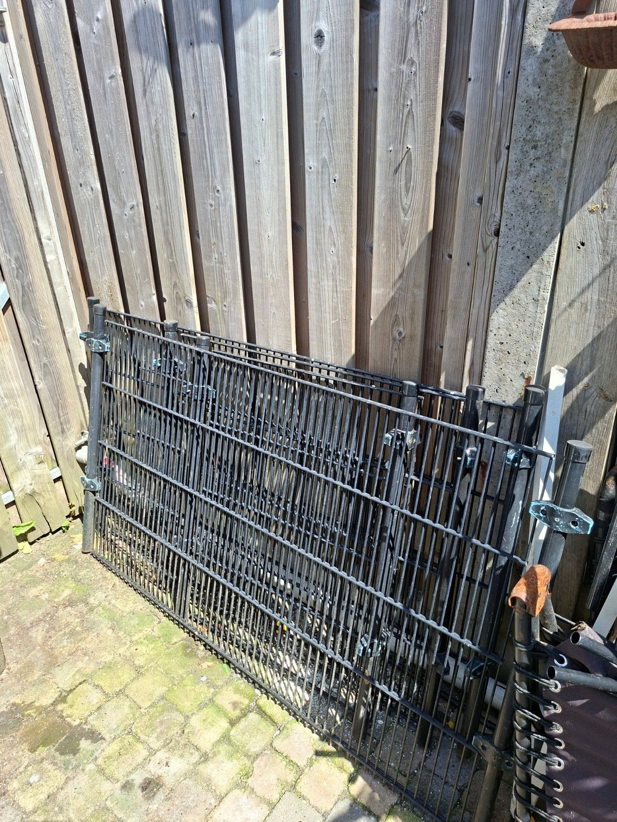 Zwart spijlenhekwerk - Gebruikt, Ophalen, Gebruikt, IJzer, Spijlenhekwerk