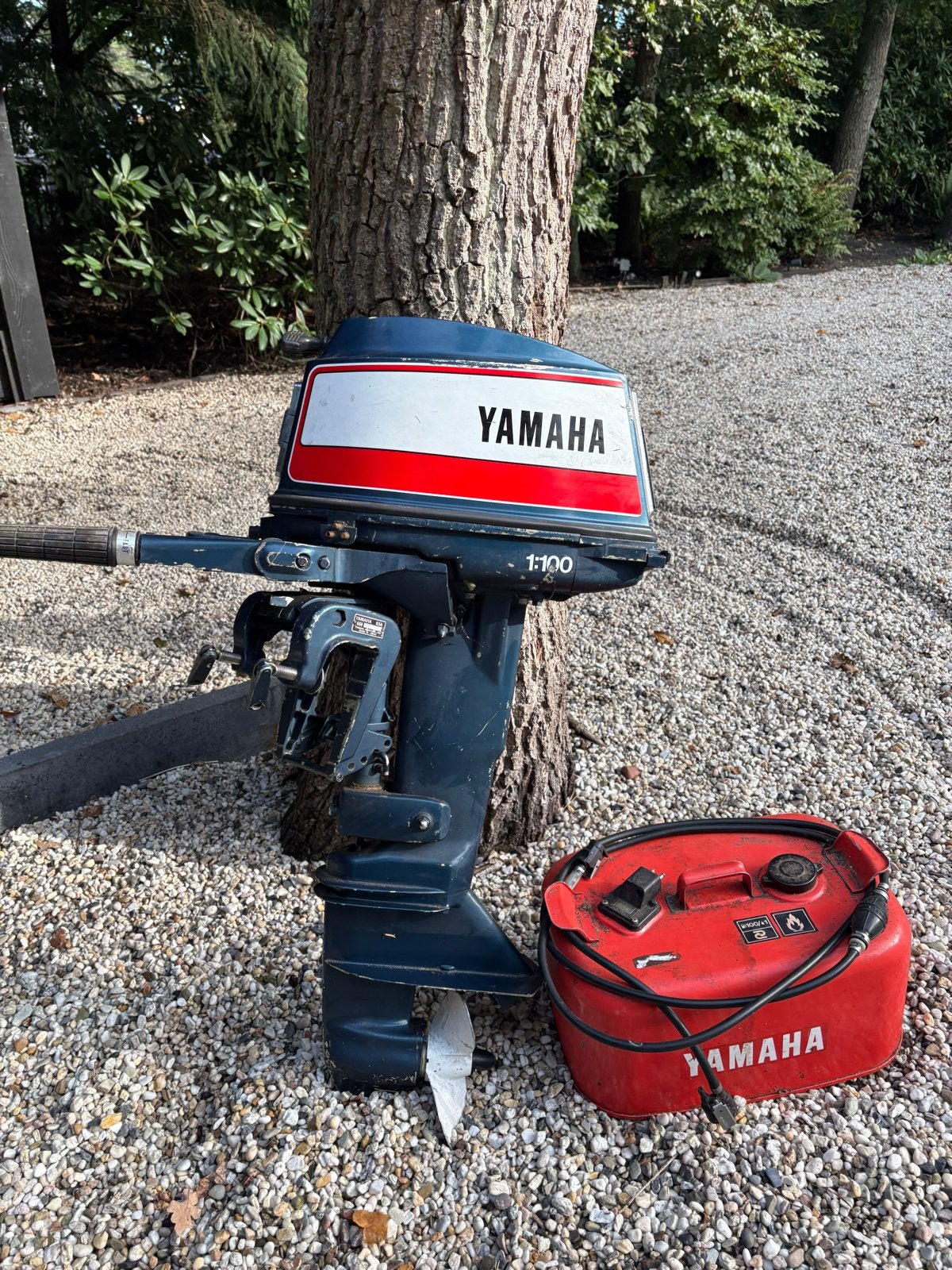 Yamaha 9.5 PK Buitenboordmotor met Brandstoftank, Gebruikt, 5 tot 10 pk, Ophalen of Verzenden, Buitenboordmotor