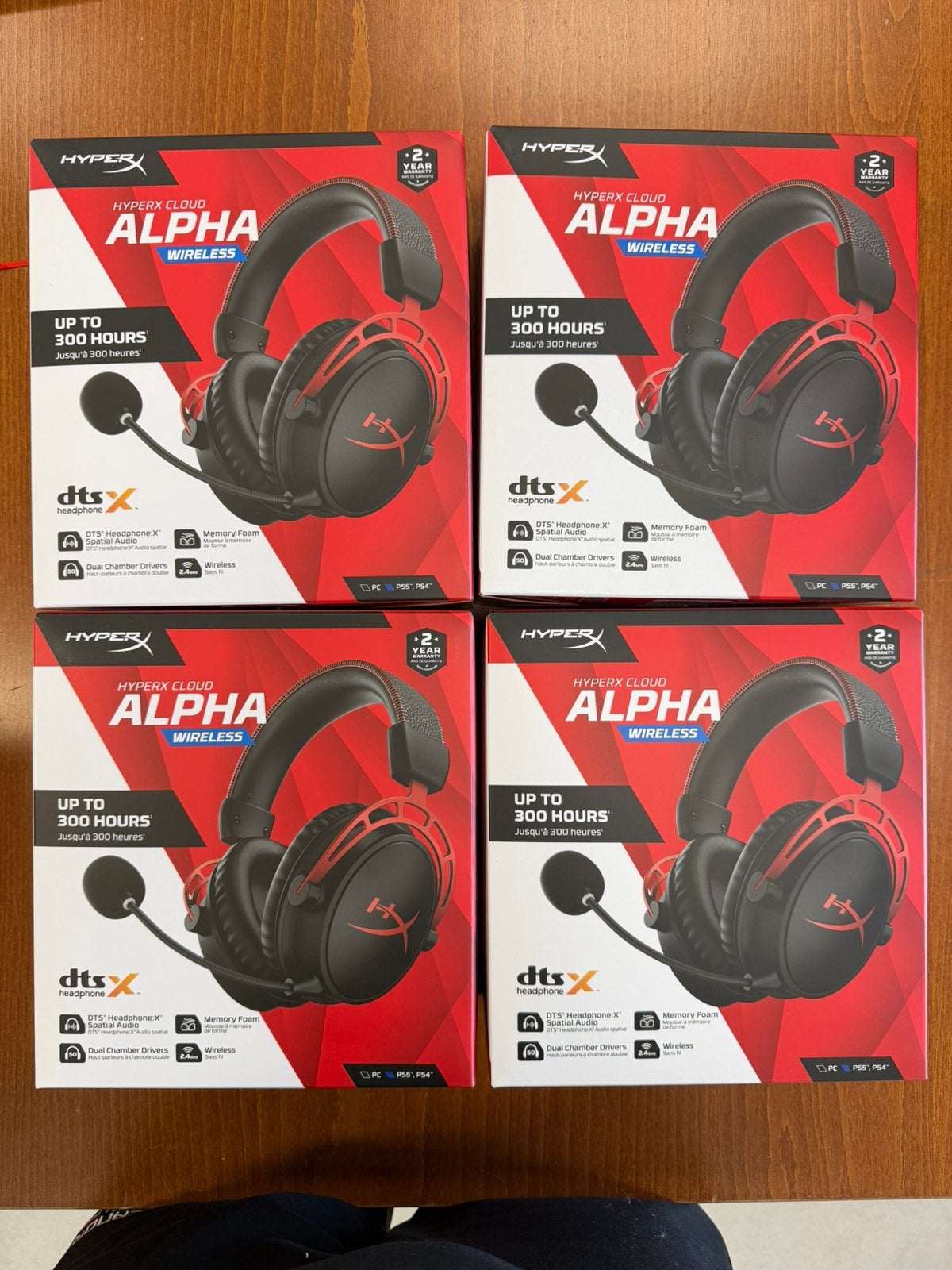 5 x HyperX Cloud Alpha-Wireless Gaming Headset (zwart-rood), Computers en Software, Nieuw, On-ear, Ophalen of Verzenden, Gaming headset