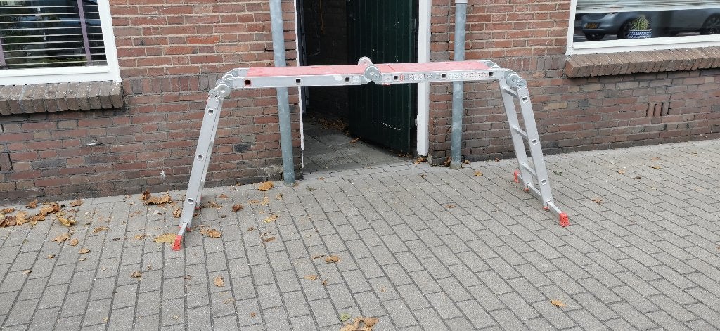 Altrex Varitrex Plus 4x3 Multifunctionele Ladder, Doe-het-zelf en Verbouw, Ladders en Trappen, Ophalen, Gebruikt, Ladder, Opvouwbaar of Inschuifbaar