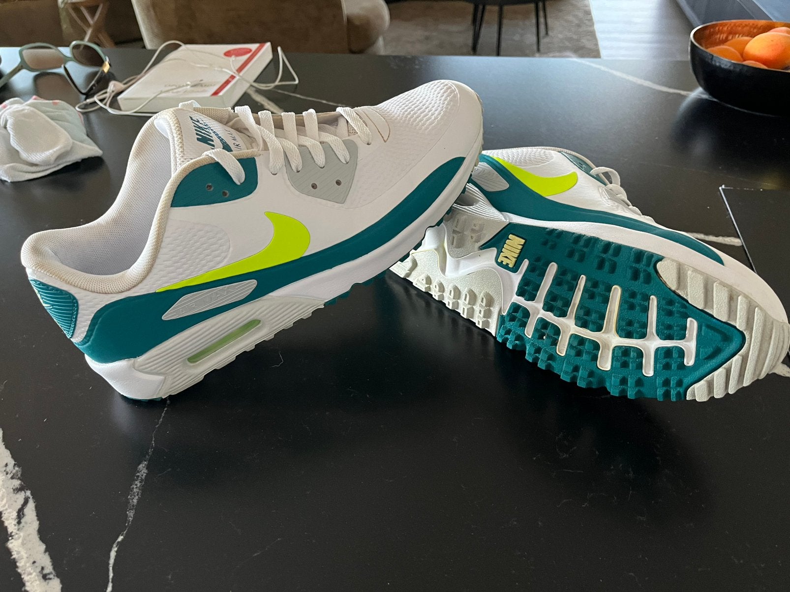 Nike Air Max 90 G Golfschoenen – Maat 45 – Zo goed als nieuw, Sport en Fitness, Golf, Ophalen, Zo goed als nieuw, Schoenen