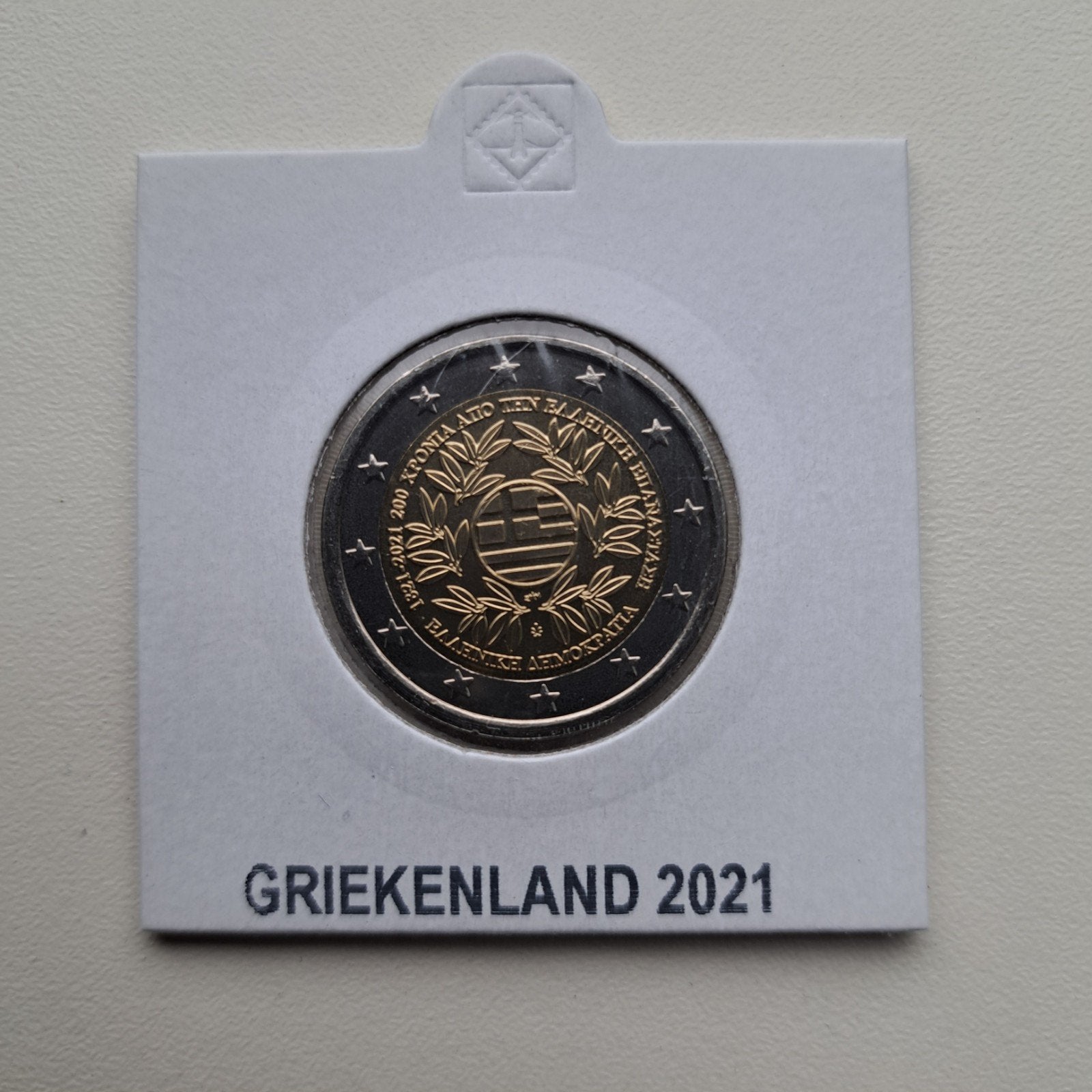 2 Euromunt Griekenland 2021 - 200 jaar onafhankelijkheid UNC, Postzegels en Munten, Munten | Europa | Euromunten, Ophalen of Verzenden