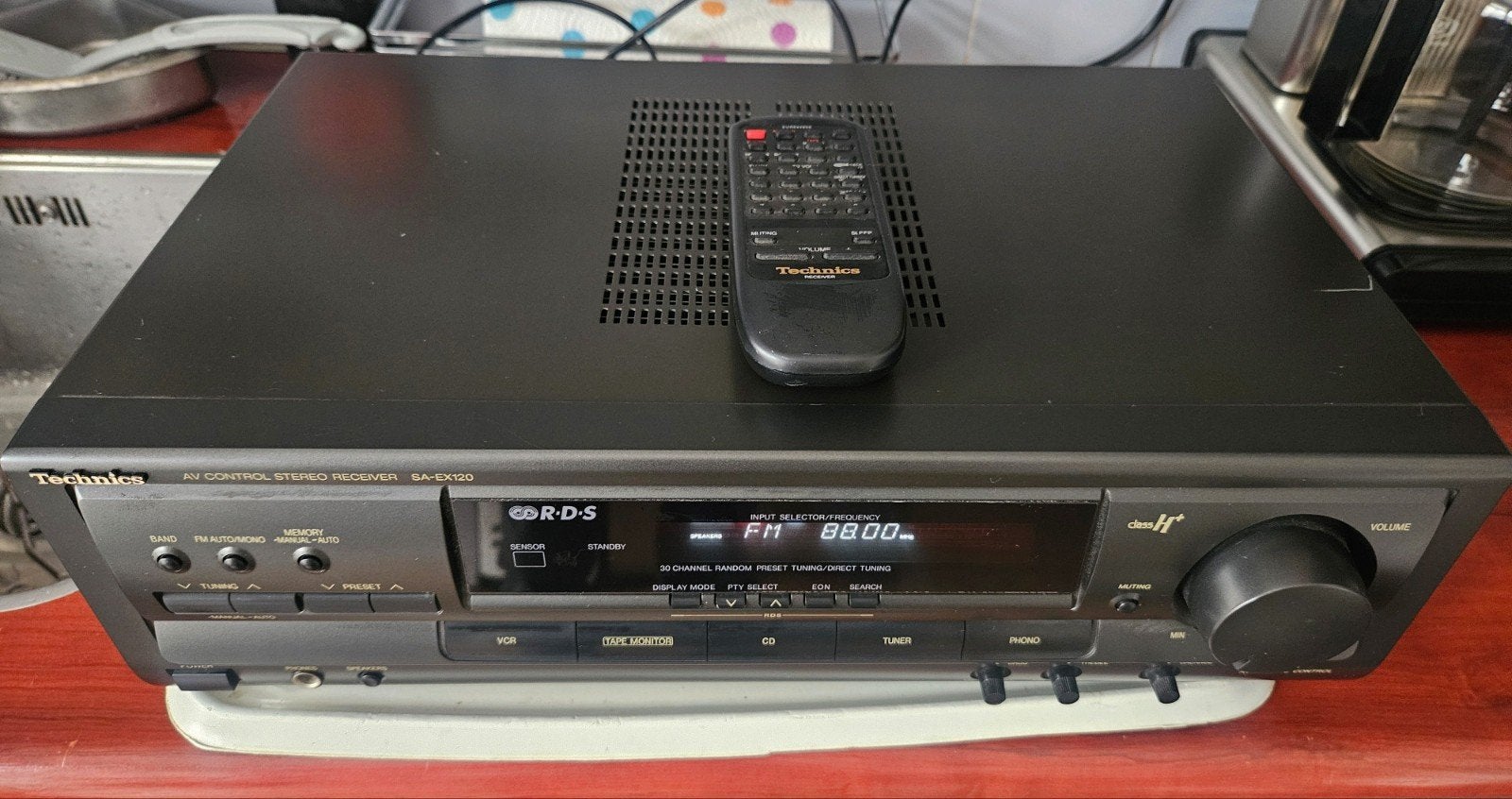 TECHNICS STEREO RECEIVER TYPE SA -EX120 ZIE BESCHRIJVING, Audio, Tv en Foto, Versterkers en Receivers, Overige merken, Ophalen of Verzenden