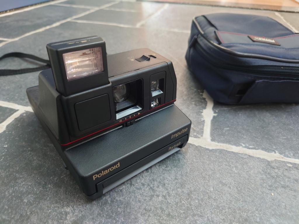 Vintage Polaroid Impulse Portrait instant camera, Zgan!, Ophalen of Verzenden, Zo goed als nieuw, Polaroid, Polaroid
