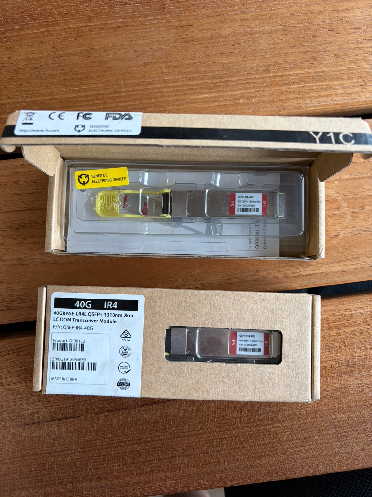 12x FS QSFP-IR4-40G 40GBASE-LR4L QSFP+ 1310nm 2km, Computers en Software, Netwerkkaarten, Ophalen, Nieuw, FS