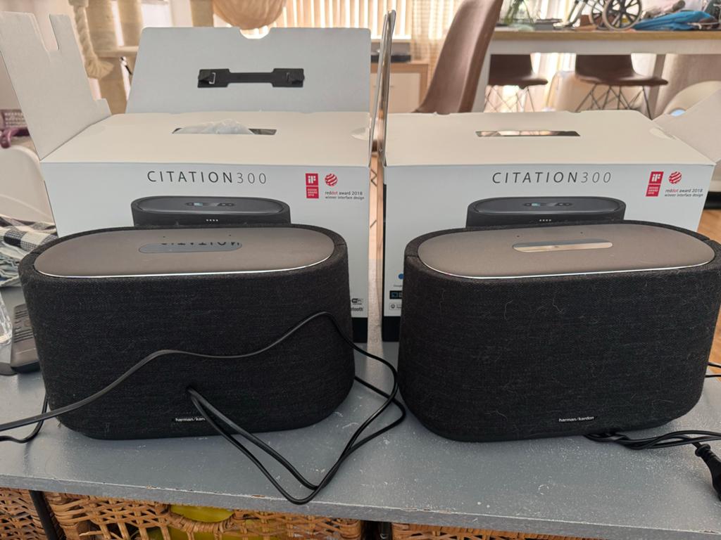 Harman Kardon Citation 300 Speakers (set van 2), Audio, Tv en Foto, Luidsprekers, Zo goed als nieuw, Front, Rear of Stereo speakers