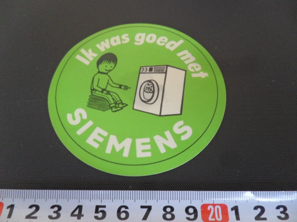 sticker Ik was goed met SIEMENS   witgoed, Ophalen, Zo goed als nieuw