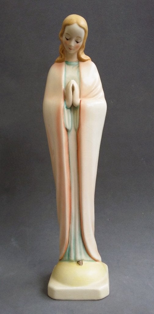Om 1940-1950 GROOT Goebel Beeld Maria Kind Mantel Madonna, Antiek en Kunst, Antiek | Porselein, Ophalen of Verzenden