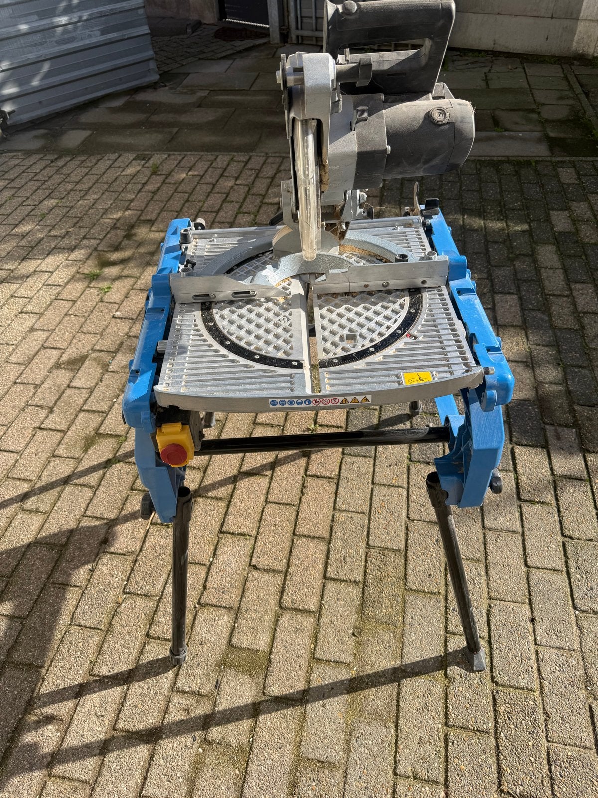 Güde GFO 1801 Flip Over Zaagtafel - Afkort- en Tafelzaag, Ophalen, 70 mm of meer, Zo goed als nieuw, Afkortzaag