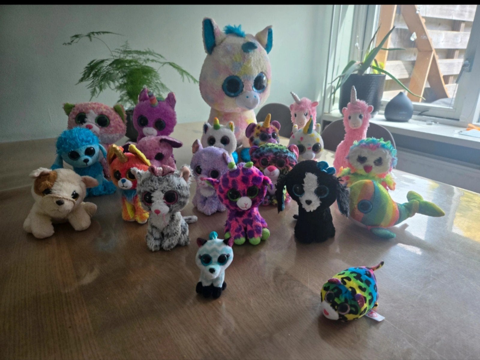 Grote collectie Ty knuffels - 19 stuks, diverse soorten, Gebruikt, Eenhoorn, Ophalen of Verzenden, Met label