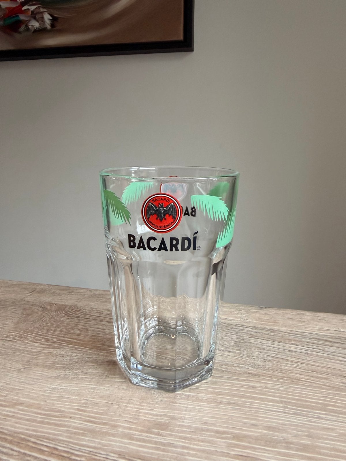 Bacardi glas met palmboom opdruk, Ophalen, Nieuw, Overige typen