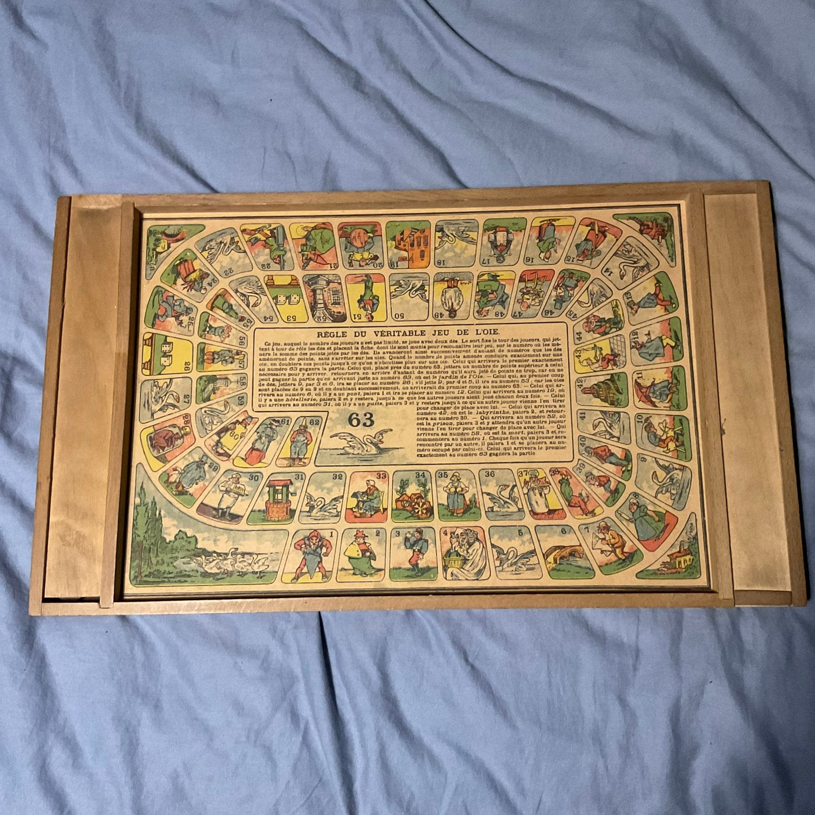 Houten ganzenbord en damspel, Hobby en Vrije tijd, Gezelschapsspellen | Bordspellen, Ophalen of Verzenden, Zo goed als nieuw