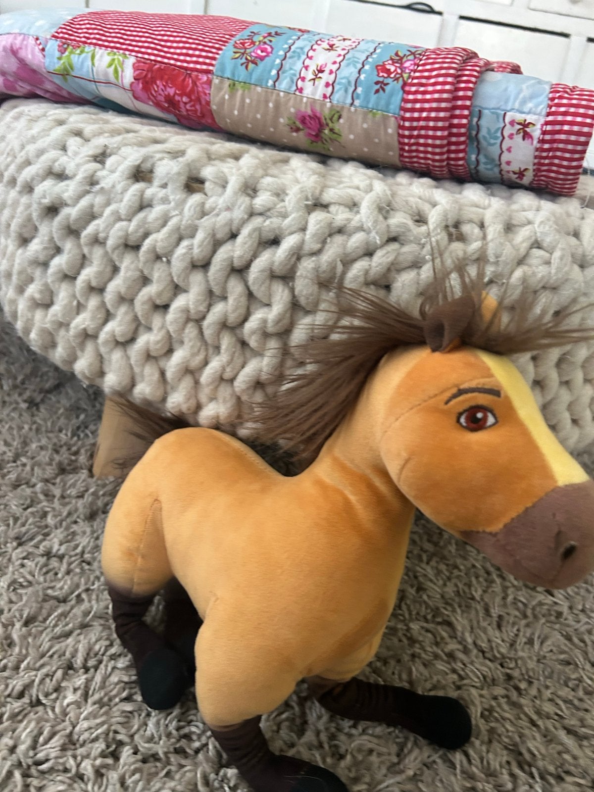 Spirit paard knuffel - Zo goed als nieuw, Paard, Overige merken, Overige karakters, Ophalen of Verzenden