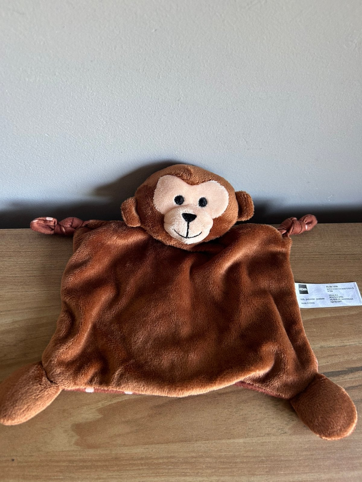 Hema aap aapje knuffeldoekje knuffeldoek knuffel nieuw, Verzenden, Nieuw, Overige typen