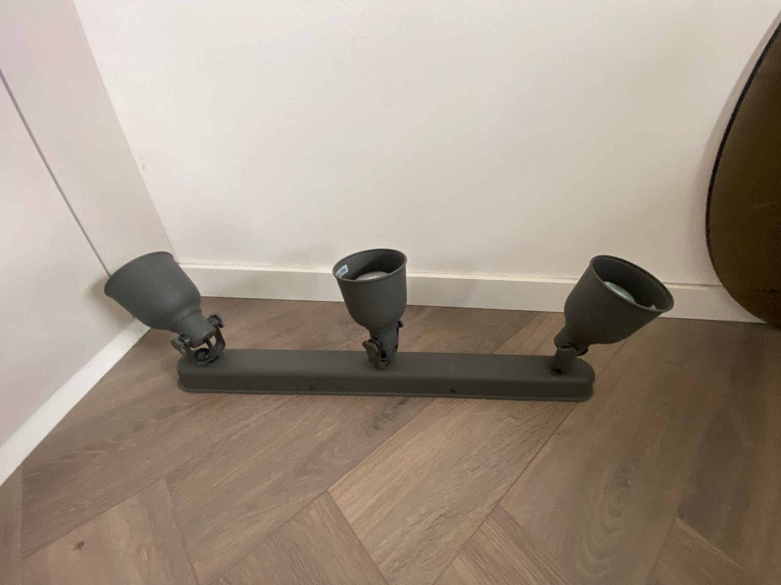 IKEA Hektar Plafondspot met 3 spots - Grijs, Ophalen, Verstelbaar, GU10, Plafondspot
