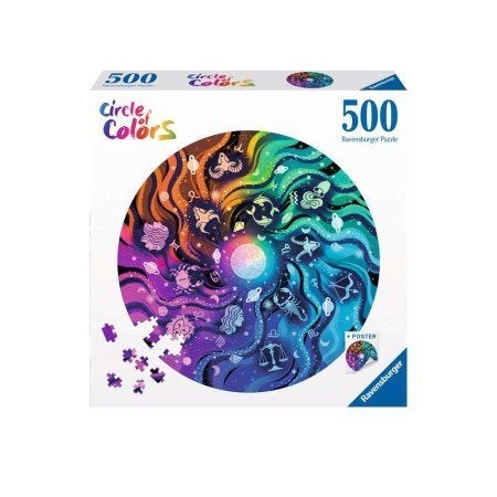 Ravensburger: Circle of Colors: Astrologie 500 stukjes, Verzenden, 500 t/m 1500 stukjes, Nieuw, Legpuzzel