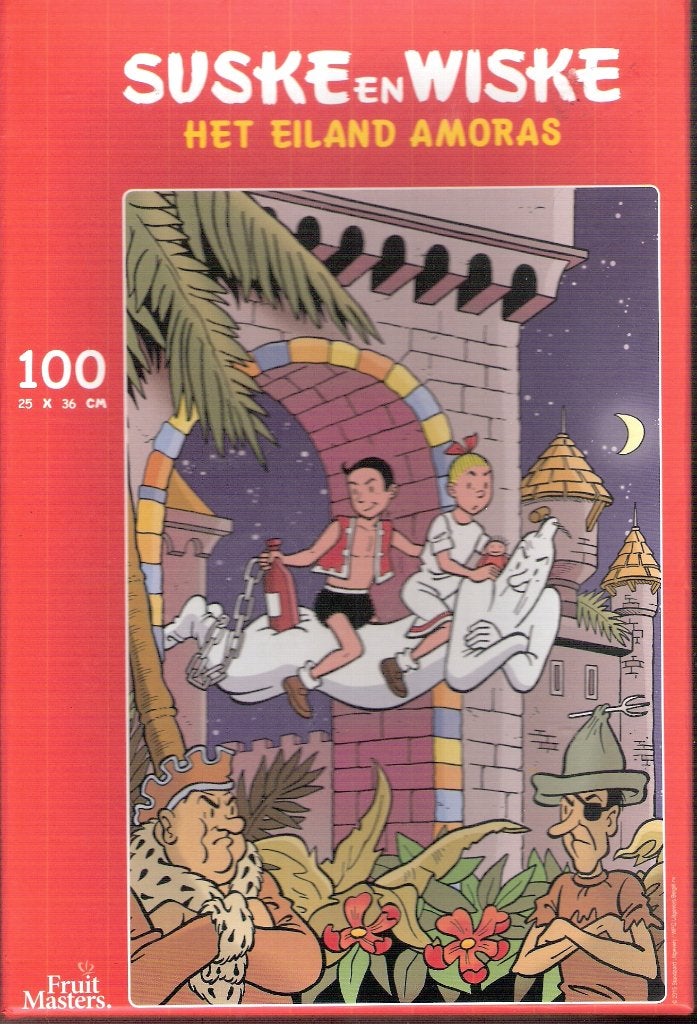 Suske en Wiske - Eiland Amoras - FruitMasters uitgave puzzel, Verzamelen, Stripfiguren, Ophalen, Kuifje, Gebruikt, Beeldje of Figuurtje
