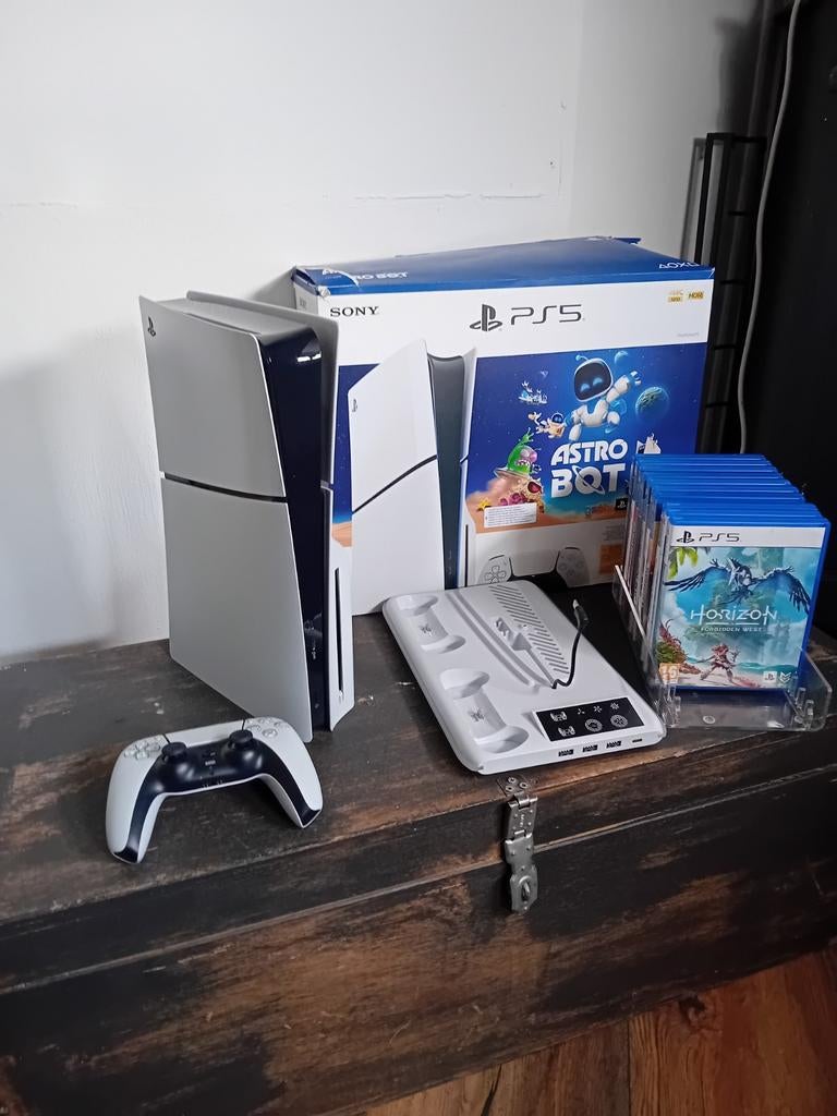 PlayStation 5 Disc Edition met games en accessoires, Spelcomputers en Games, Spelcomputers | Sony PlayStation 5, Ophalen, 1 Sony Place, San Mateo, CA 94401, USA