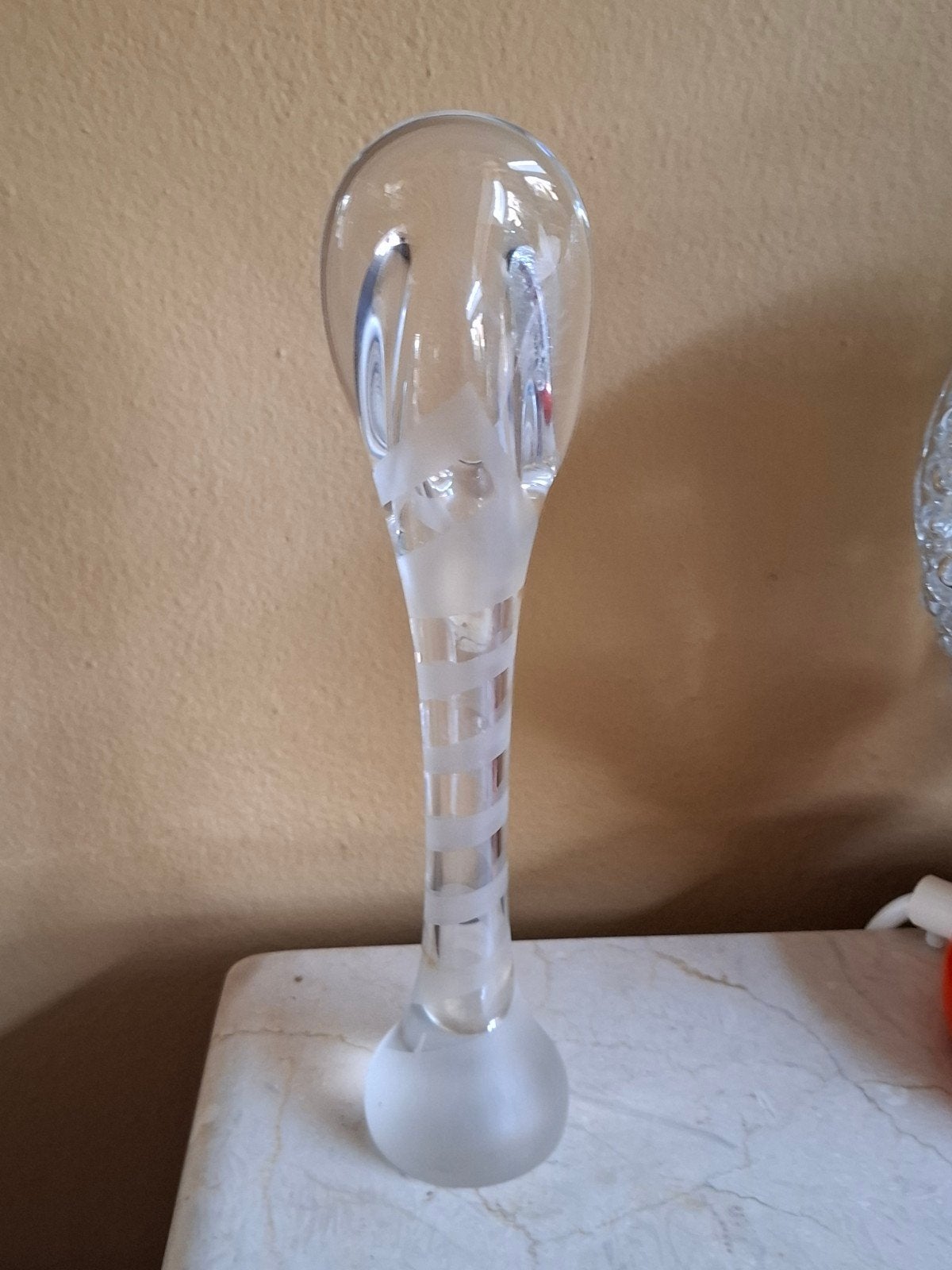 Pfeiffer Kristal Glas Orchidee Vaas, Ophalen of Verzenden