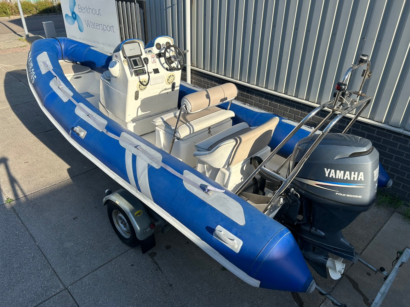 Tekoop: avon 620 rib met 115pk yamaha en trailer, Watersport en Boten, Rubberboten, Gebruikt, Yamaha, 115 pk, Afdekzeil