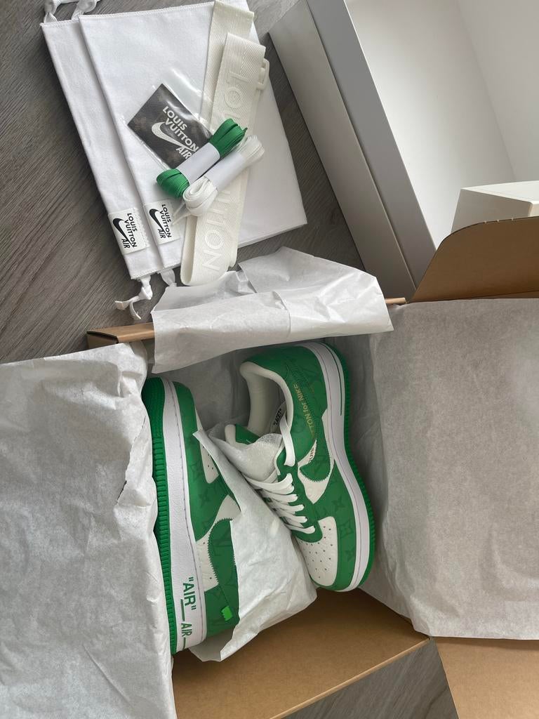 Louis Vuitton x Nike Air Force 1 Sneakers Maat 7 - Nieuw, Kleding | Heren, Ophalen, Nieuw, Overige kleuren, Sneakers of Gympen