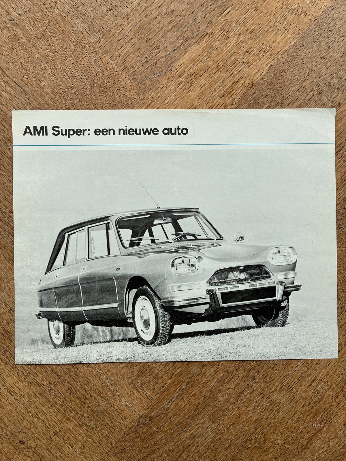 Citroën Ami Super brochure sheet, Verzenden, Zo goed als nieuw, Citroën