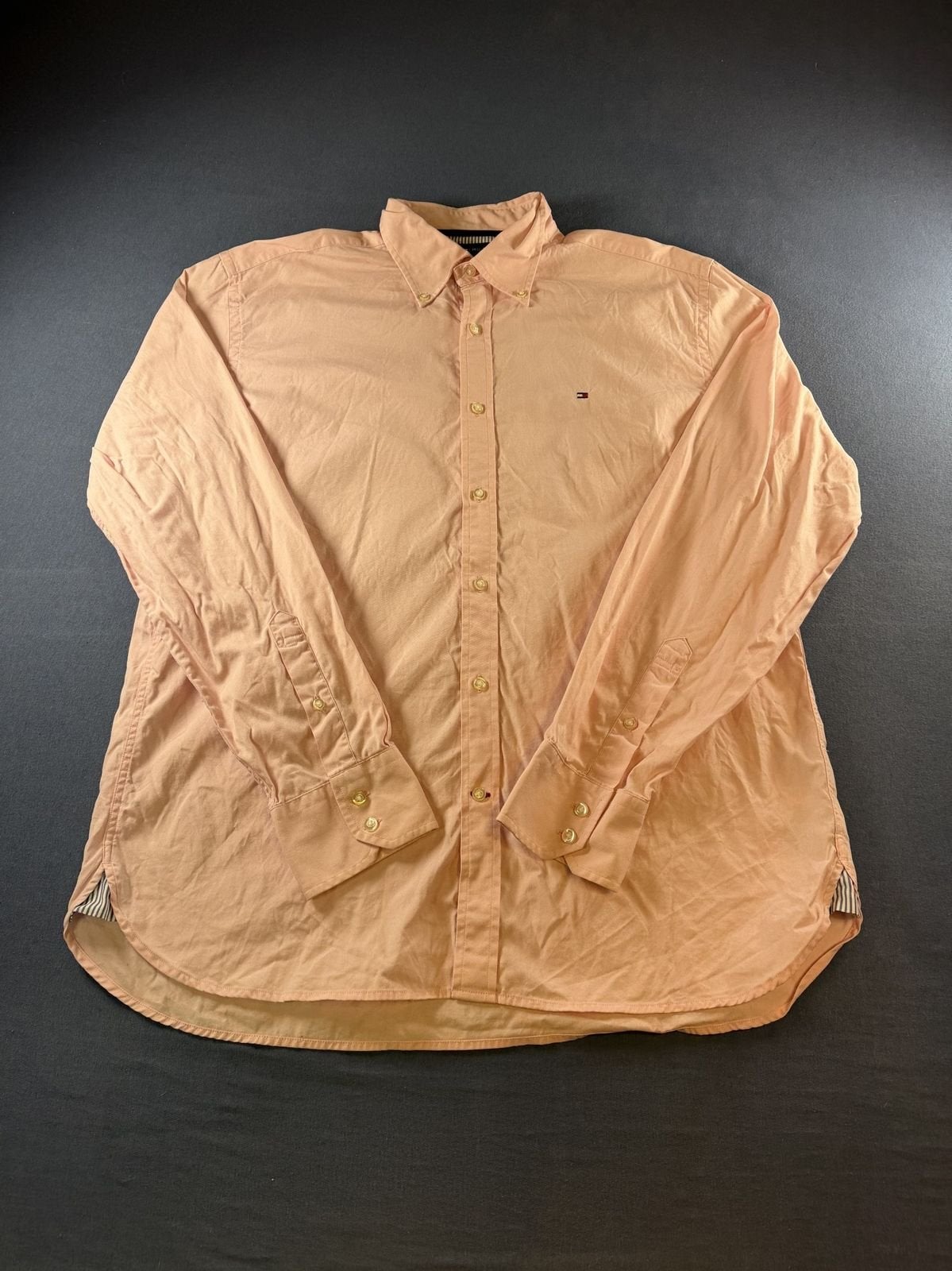 Tommy Hilfiger overhemd roze maat L button-down, Tommy Hilfiger Europe B.V., Danzigerkade 165, 1013 AP Amsterdam, Nederland, Contact.nl@service.tommy.com