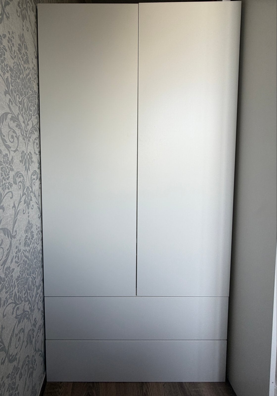 IKEA PLATSA Kledingkast wit met FONNES deuren (80x40x160 cm), Huis en Inrichting, Ophalen, 50 tot 100 cm, Zo goed als nieuw, 150 tot 200 cm