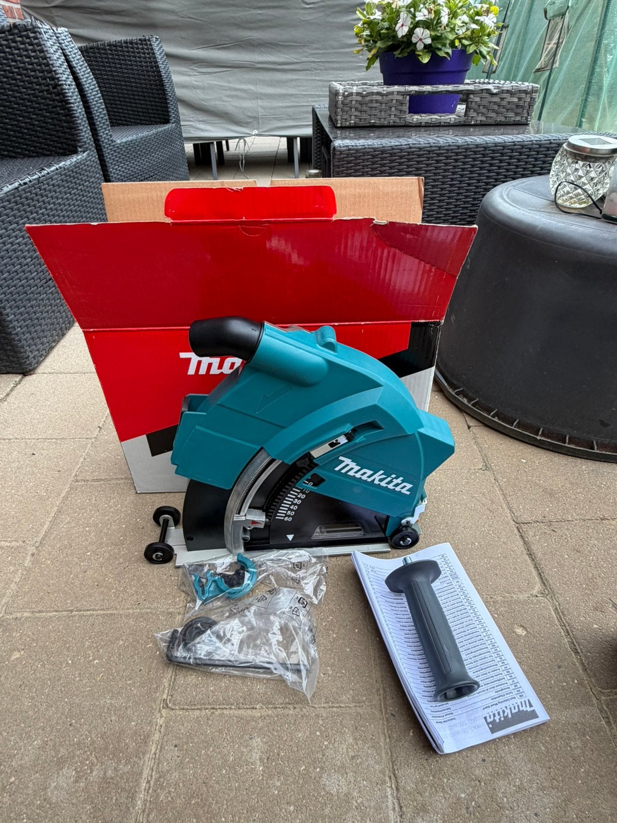 Makita stofzuigkap, Ophalen