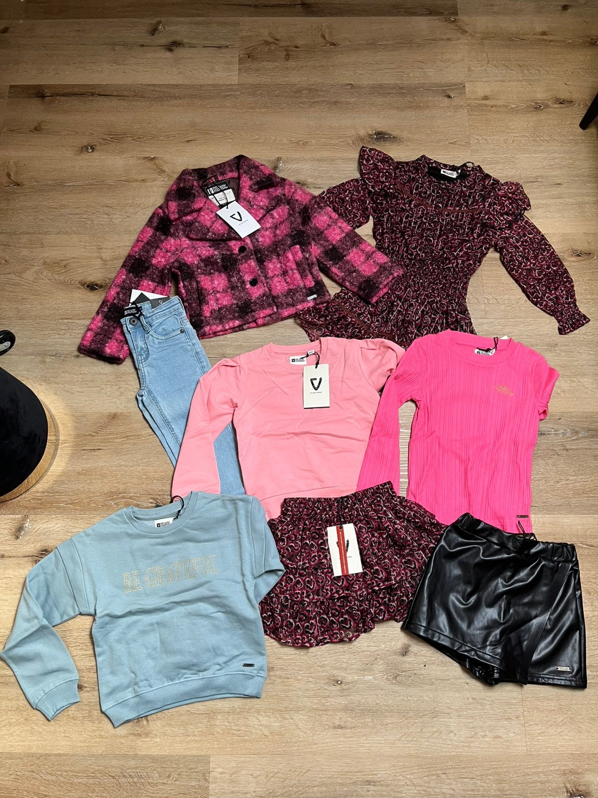 Pakket kleding nieuw met kaart maat 116 no way Monday, Ophalen of Verzenden, Nieuw, Meisje, Setje