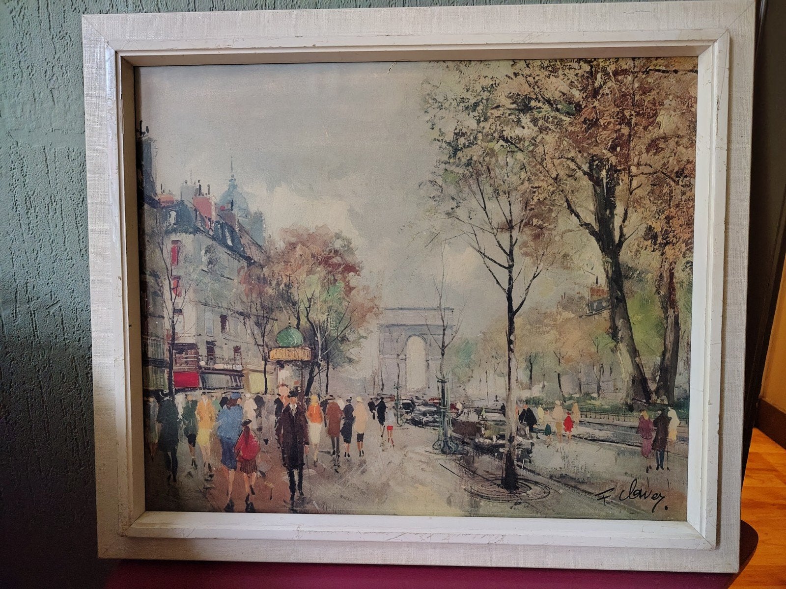 Fernand Claver: Vintage afdruk Parijs MOET SNEL WEG, Ophalen of Verzenden