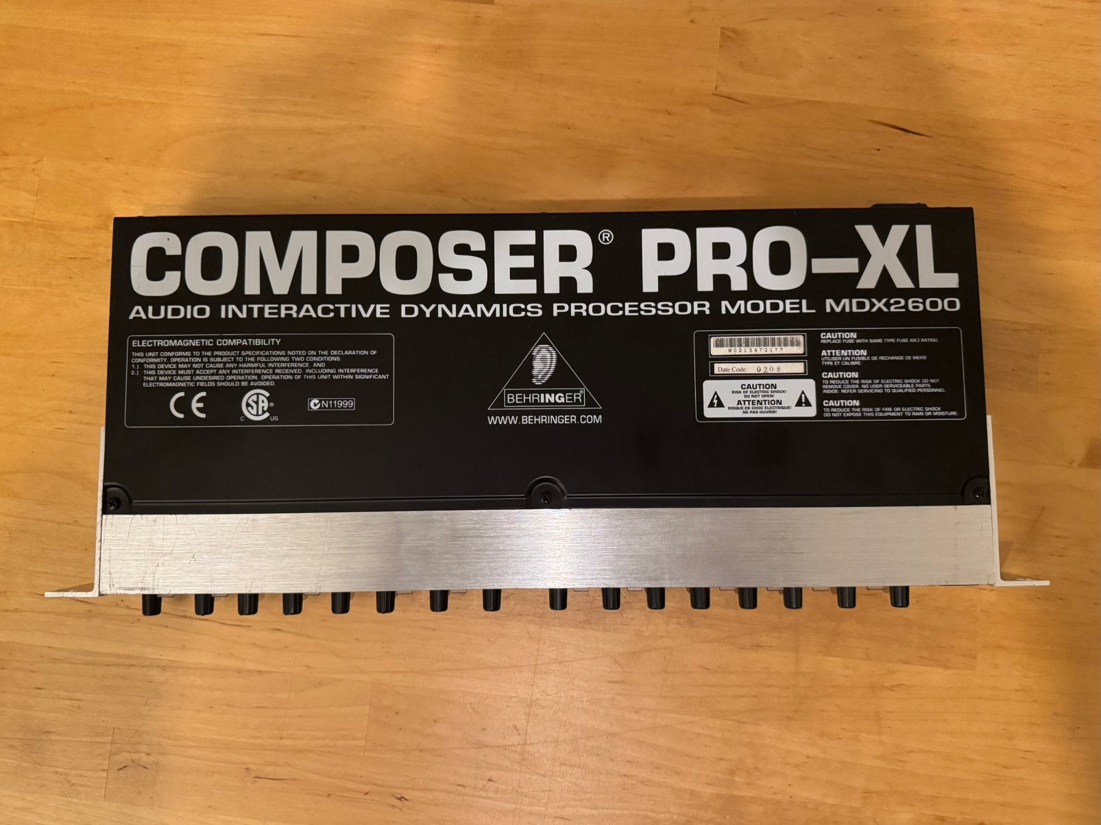 Behringer Composer Pro-XL MDX2600 – compressor / limiter, Ophalen, Gebruikt, Compressor