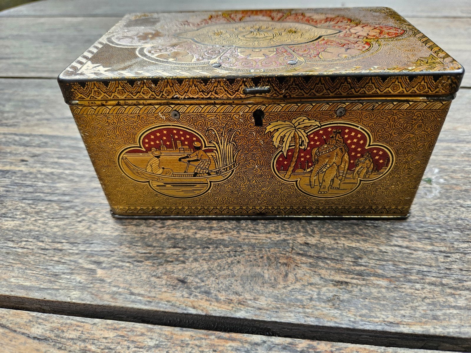 Vintage De Gruyter blik jaren 30.  50, Ophalen of Verzenden