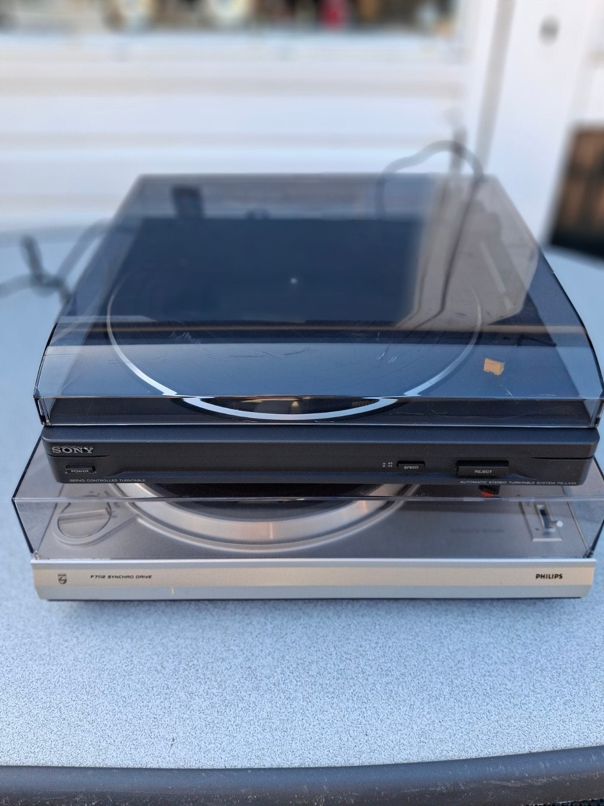 2x platenspelers Philips en Sony, Ophalen, Platenspeler, Sony