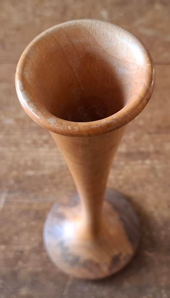 Vintage medische houten verloskundige stethoscoop., Antiek en Kunst, Ophalen of Verzenden