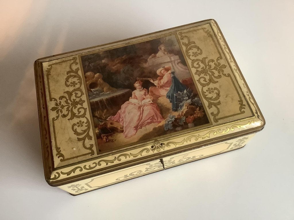 mooi vintage blik Treffin Toffies, Ophalen of Verzenden, Gebruikt, Overige, Overige merken