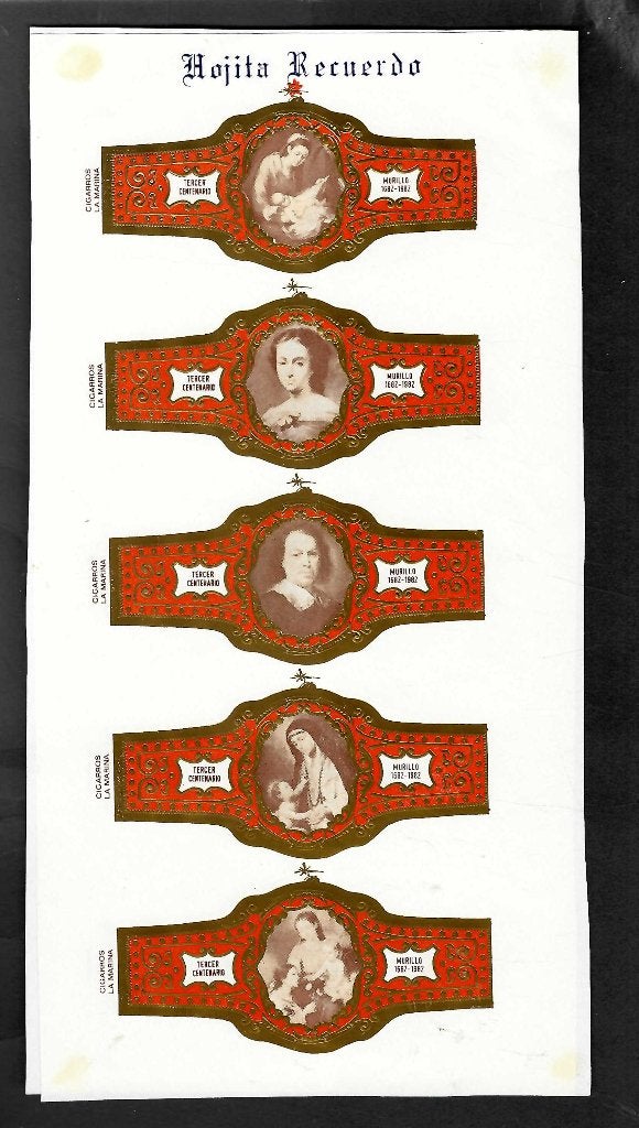 la Marina  Murillo    drukvel, Ophalen of Verzenden, Sigarenbandjes