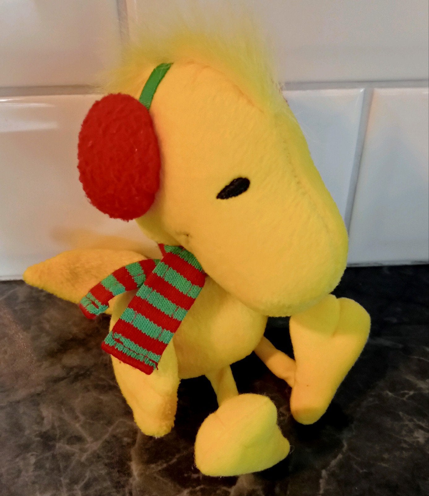 Woodstock knuffel met sjaal peanuts Snoopy, Ophalen, Zo goed als nieuw, Overige typen