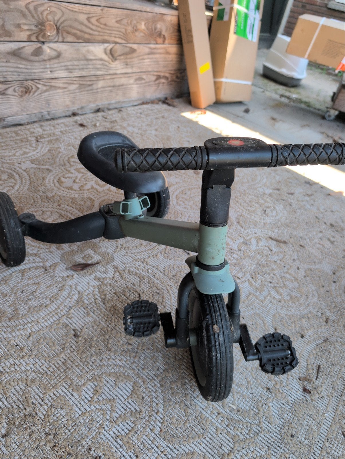 Leuke oefenfiets met afneembare trappers, Ophalen of Verzenden, Gebruikt, Loopfiets