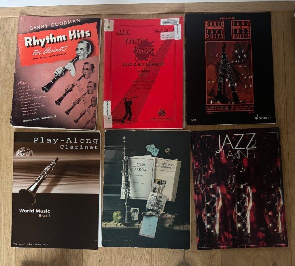 Bladmuziek jazz klarinet, Ophalen, Gebruikt, Klarinet, Thema