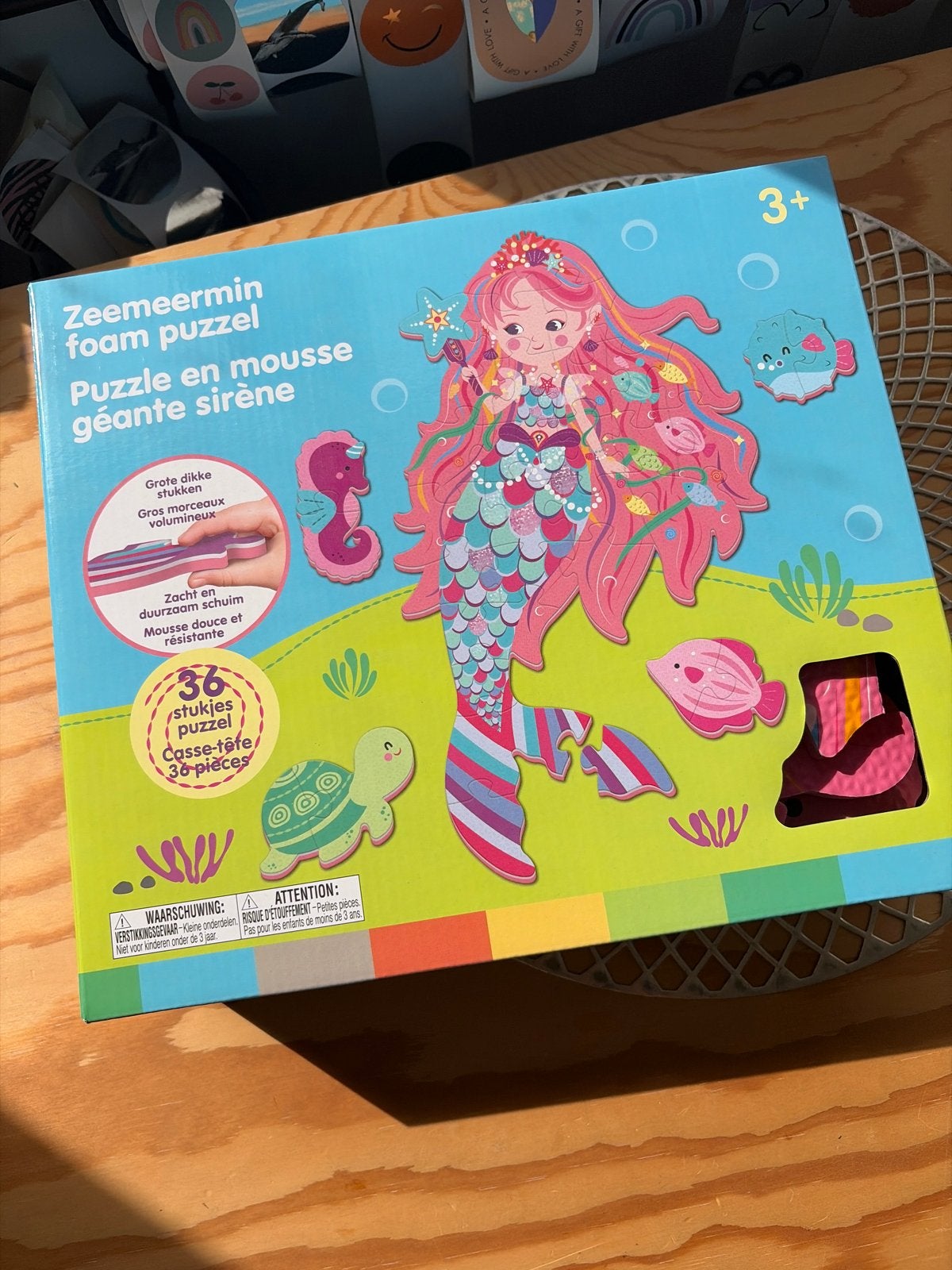 Zeemeermin foam puzzel 36 stukjes, Kinderen en Baby's, Speelgoed | Kinderpuzzels, Nieuw, 2 tot 4 jaar, 10 tot 50 stukjes, Ophalen of Verzenden