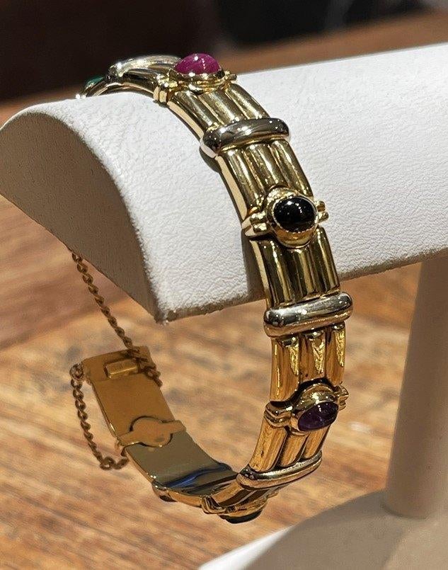 Gouden Slavenarmband Bulgari Style 18 KRT, Sieraden, Tassen en Uiterlijk, Armbanden, Ophalen of Verzenden, Zo goed als nieuw, Goud