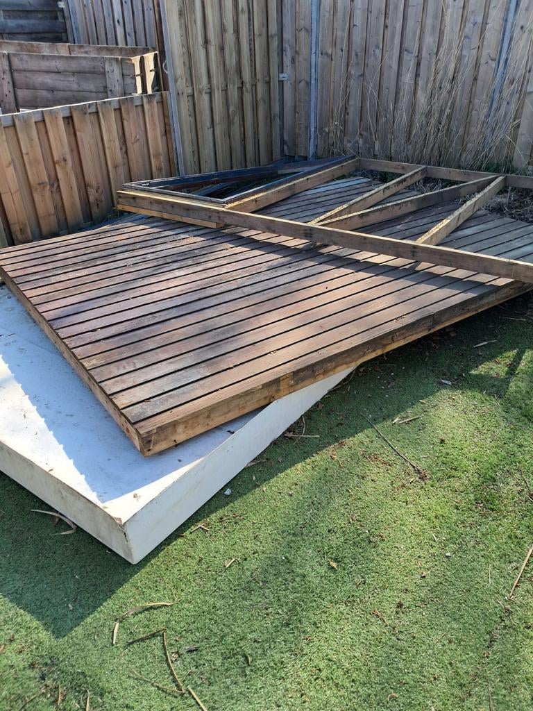 Gratis af te halen: Dak, schuurpaneel en los hout, Doe-het-zelf en Verbouw, Hout en Planken, Ophalen, Gebruikt, Overige typen
