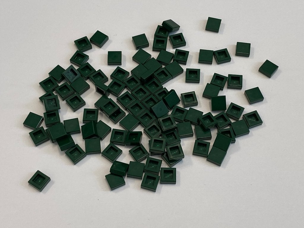 Partij 100x 1x1 Lego tegels in diverse donkere kleuren, Kinderen en Baby's, Speelgoed | Duplo en Lego, Overige thema's, Lego, Nieuw
